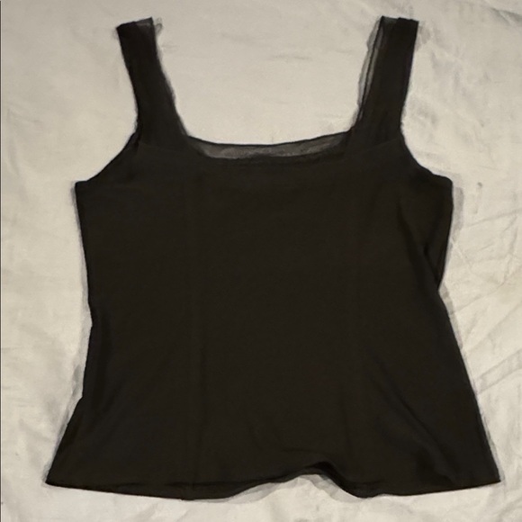 CAbi Black Mesh Detail Tank Top - Picture 5 of 5